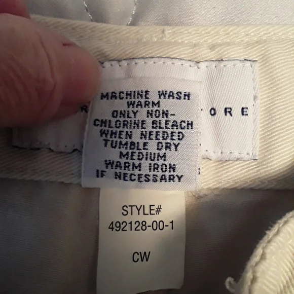 Vtg GAP factory Cargo Chinos/khakis,  cream, size 1 - Picture 6 of 8